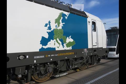 Siemens Vectron locomotive at InnoTrans.